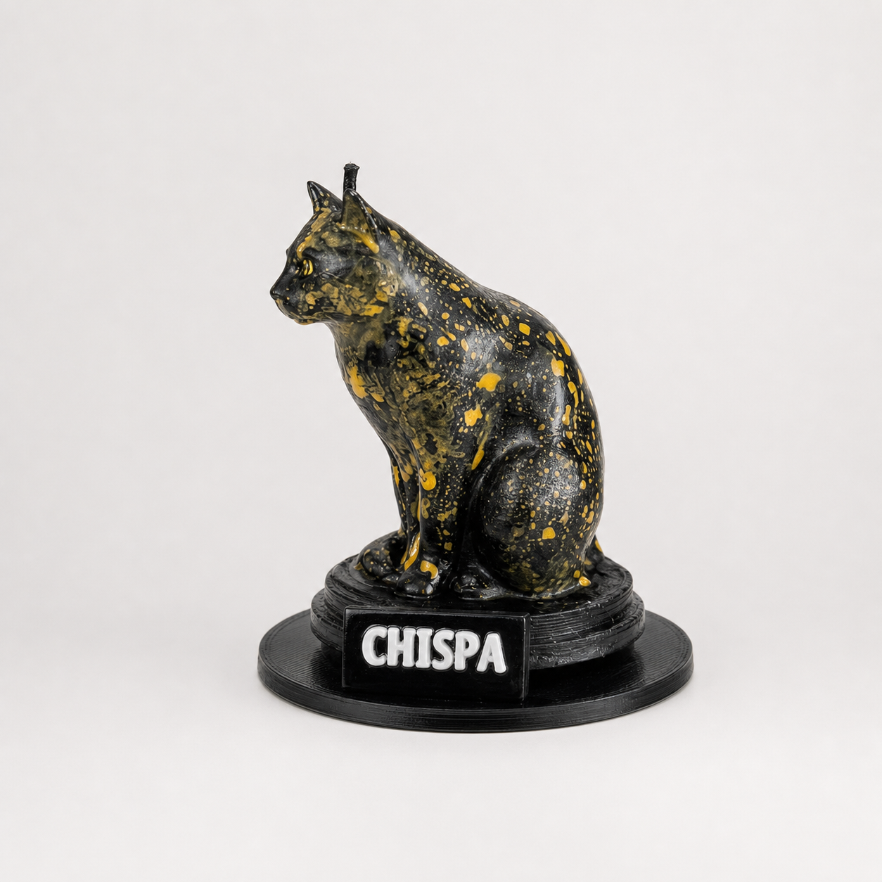 Vela de gato Chispa vista lateral