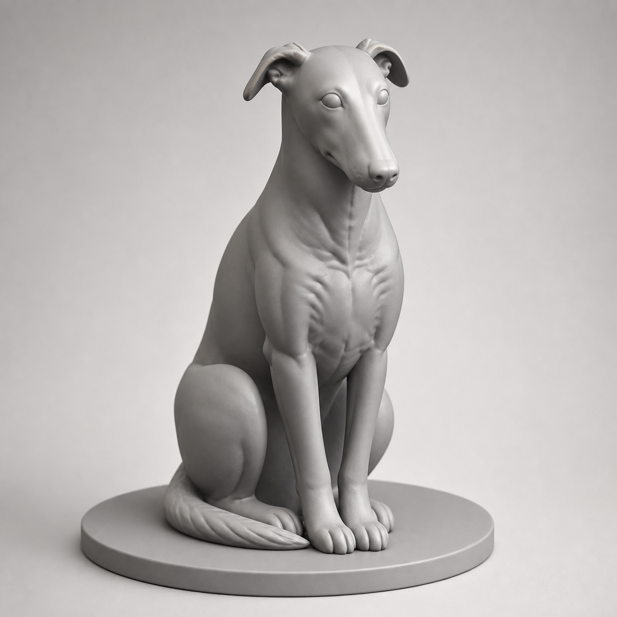 Modelo 3D de galgo